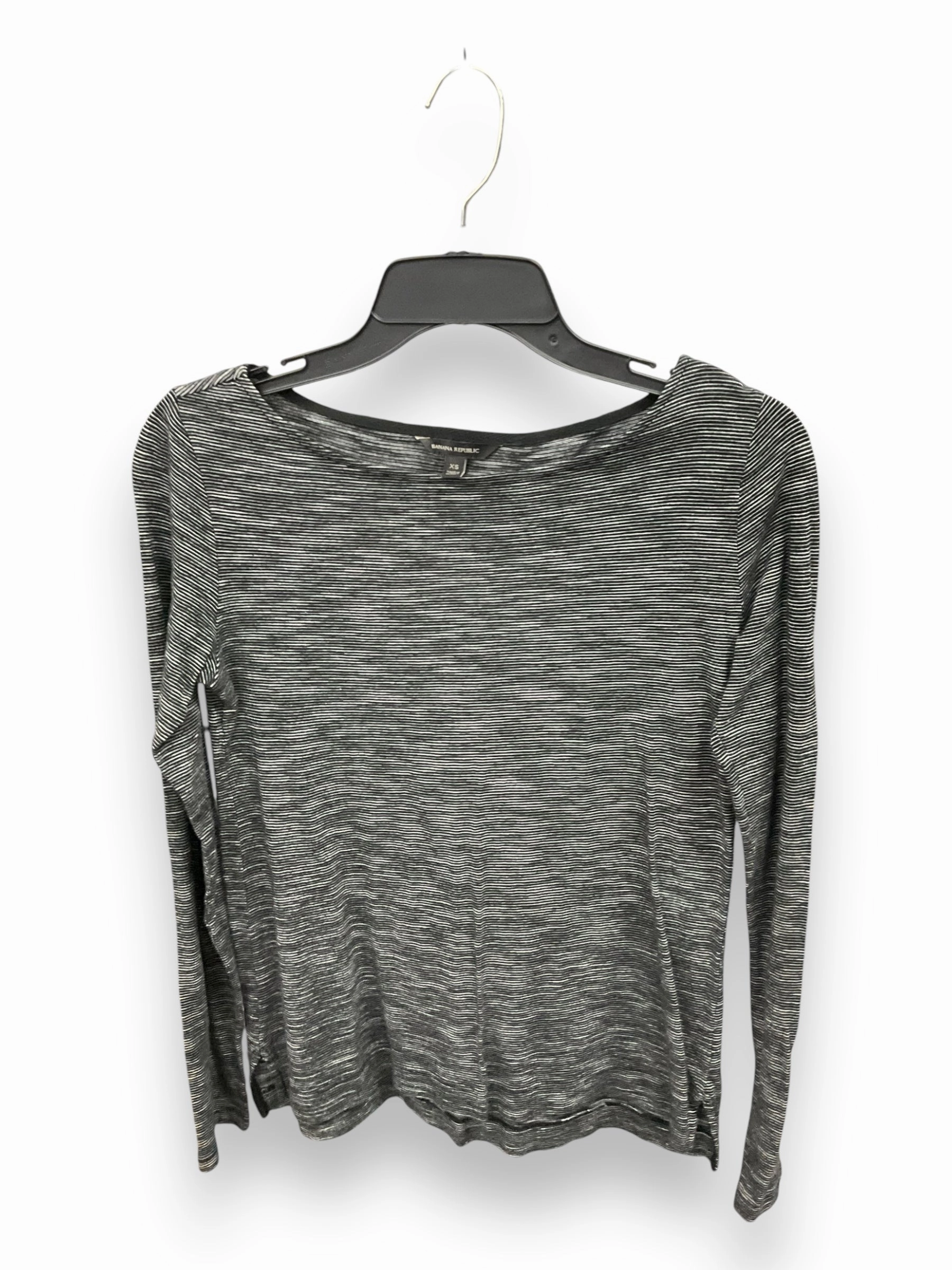 Eco Dye Process Top Long Sleeve By Banana Republic In Black & White, Size: Xs