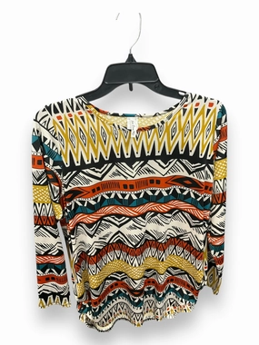 Light material Top Long Sleeve By Boom In Multi-colored, Size: M