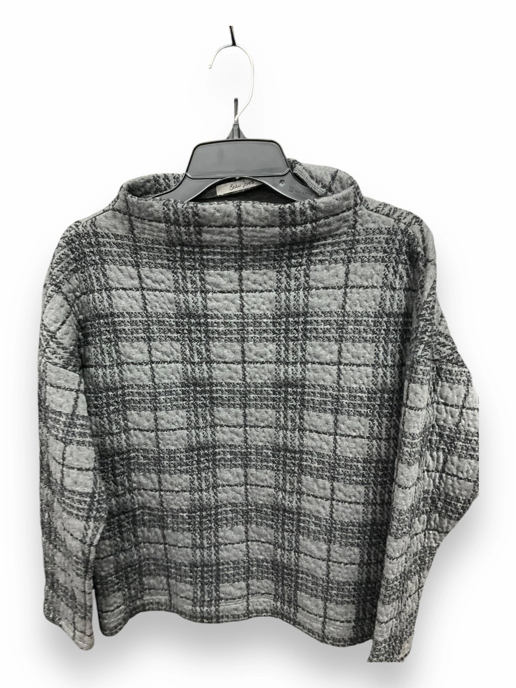 Thermal Regulation Fabric Active Design Top Long Sleeve By Clothes Mentor In Plaid Pattern, Size: Xs