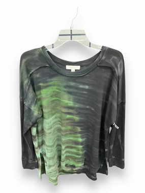 Top Long Sleeve By Cme In Black & Green, Size: M UV Protective Coating Cool Weather