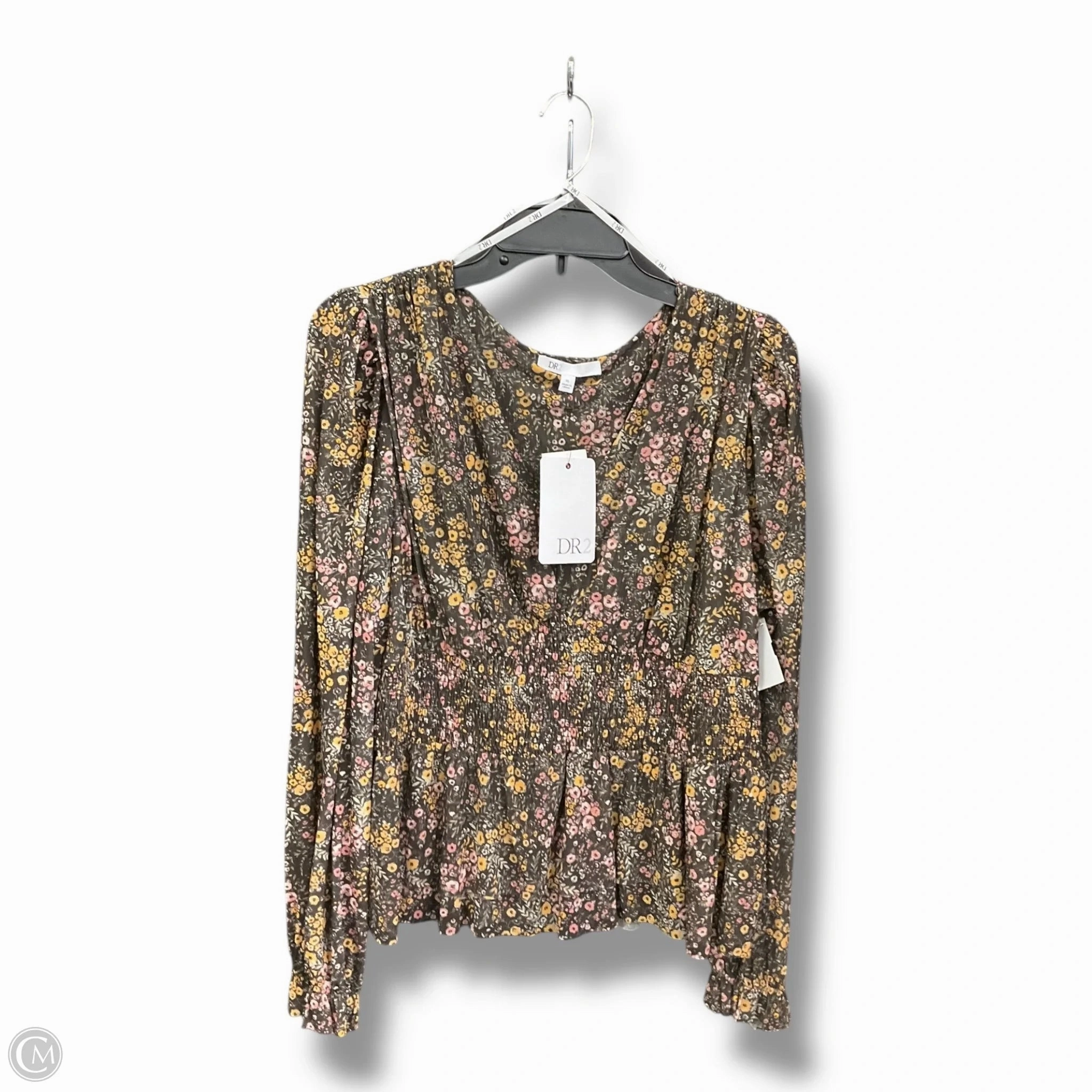 Top Long Sleeve By Dr2 In Floral Print, Size: Xl Sleeveless Tee