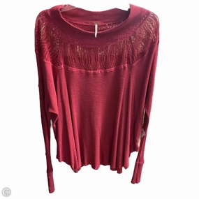 EcoFriendlyBlend FadeResistant Top Long Sleeve By Free People In Pink, Size: M