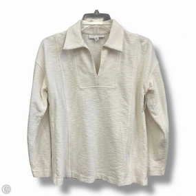 Top Long Sleeve By J Mclaughlin In White, Size: Xs AntiMicrobialLining anti static coating