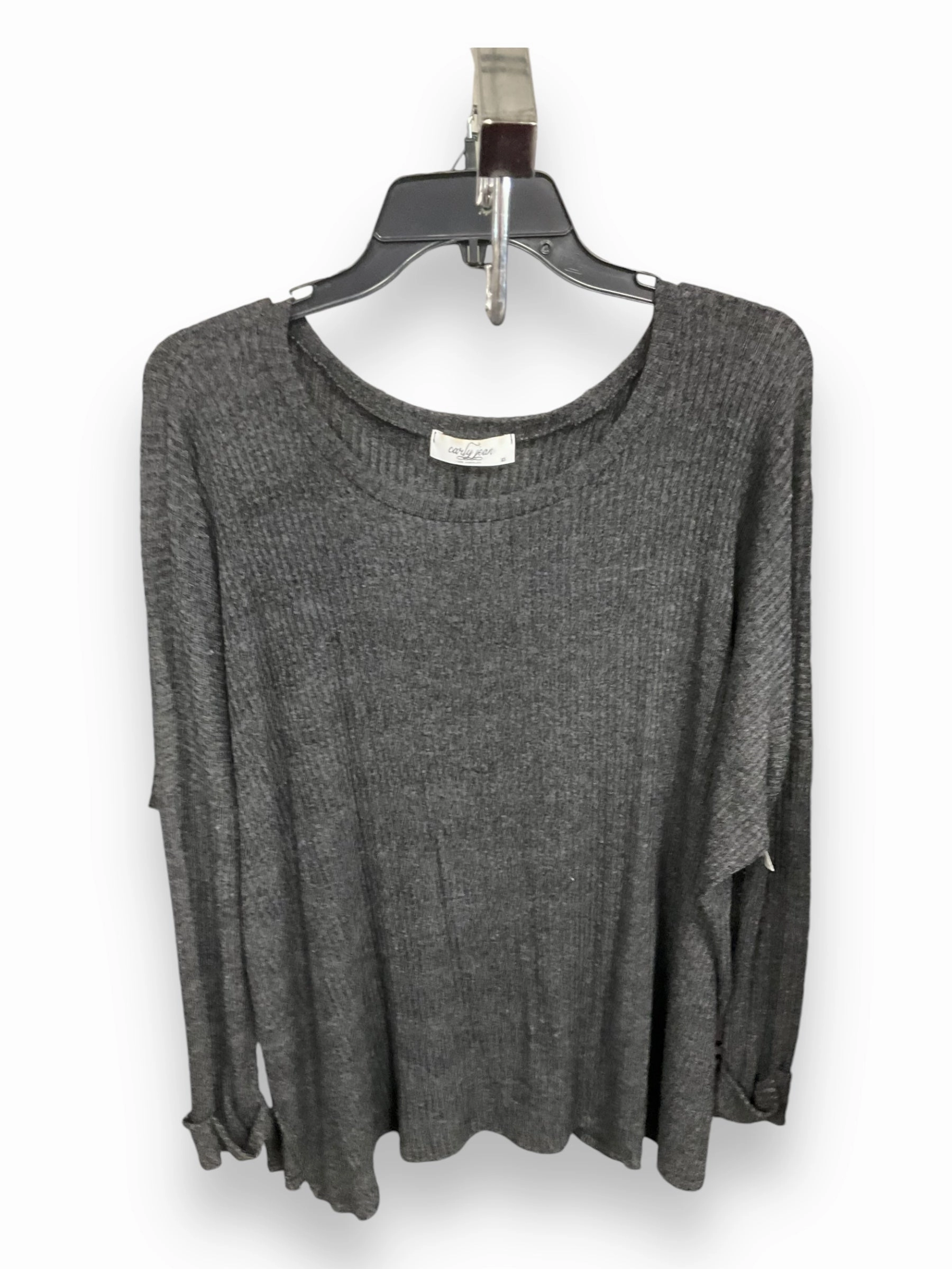 Top Long Sleeve By Lucky Brand In Grey, Size: Xs Casual dress Minimalist Styling