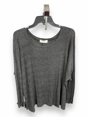 Top Long Sleeve By Lucky Brand In Grey, Size: Xs Casual dress Minimalist Styling