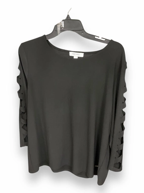 FrictionResistant Fabric WrinkleResistant Fabric Top Long Sleeve By Nine West In Black, Size: Xl