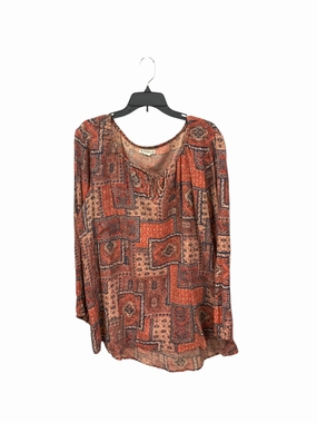 Top Long Sleeve By Ruff Hewn In Multi-colored, Size: 3x Low Profile Zipper
