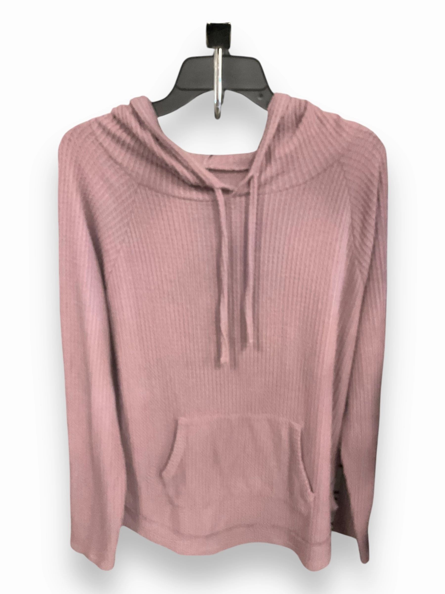 Antimicrobial Finish BondedShoulderTaping Top Long Sleeve By So In Purple, Size: Xl