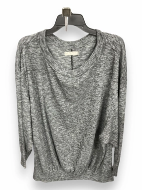 FrenchTerryTexture Top Long Sleeve By We The Free In Black & Grey, Size: S