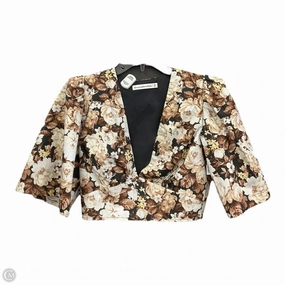 Top Short Sleeve By Abercrombie And Fitch In Floral Print, Size: Xs Biodegradable material Elasticated Hem