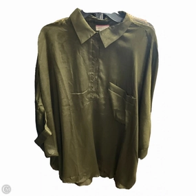 AllDay Comfort Casual Pullover Top Short Sleeve By Andree By Unit In Green, Size: 2x