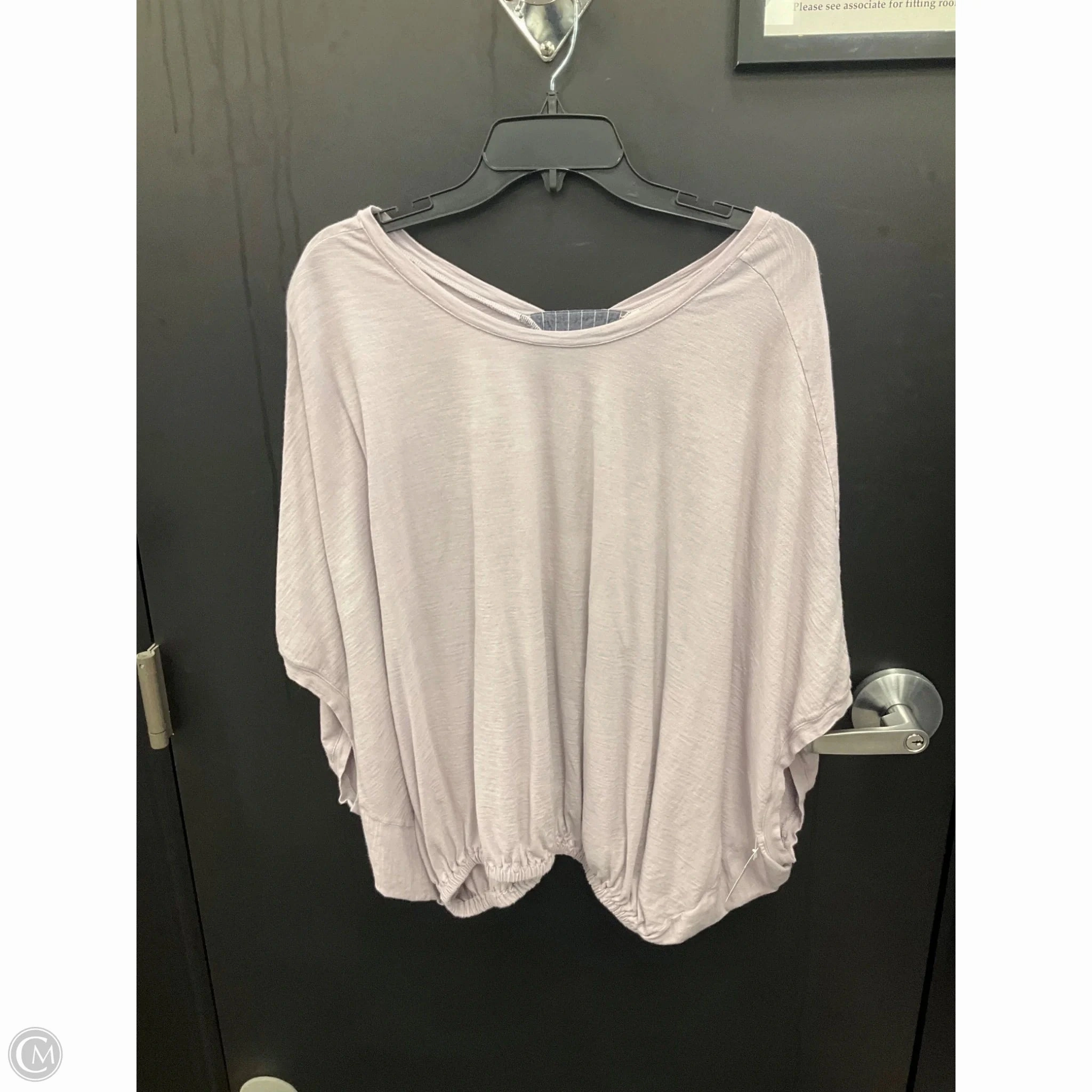 PocketDetails Top Short Sleeve By Anthropologie In Purple, Size: M