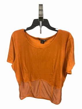 Top Short Sleeve By Ashley Stewart In Brown, Size: 22 UV Protection Convertible Design