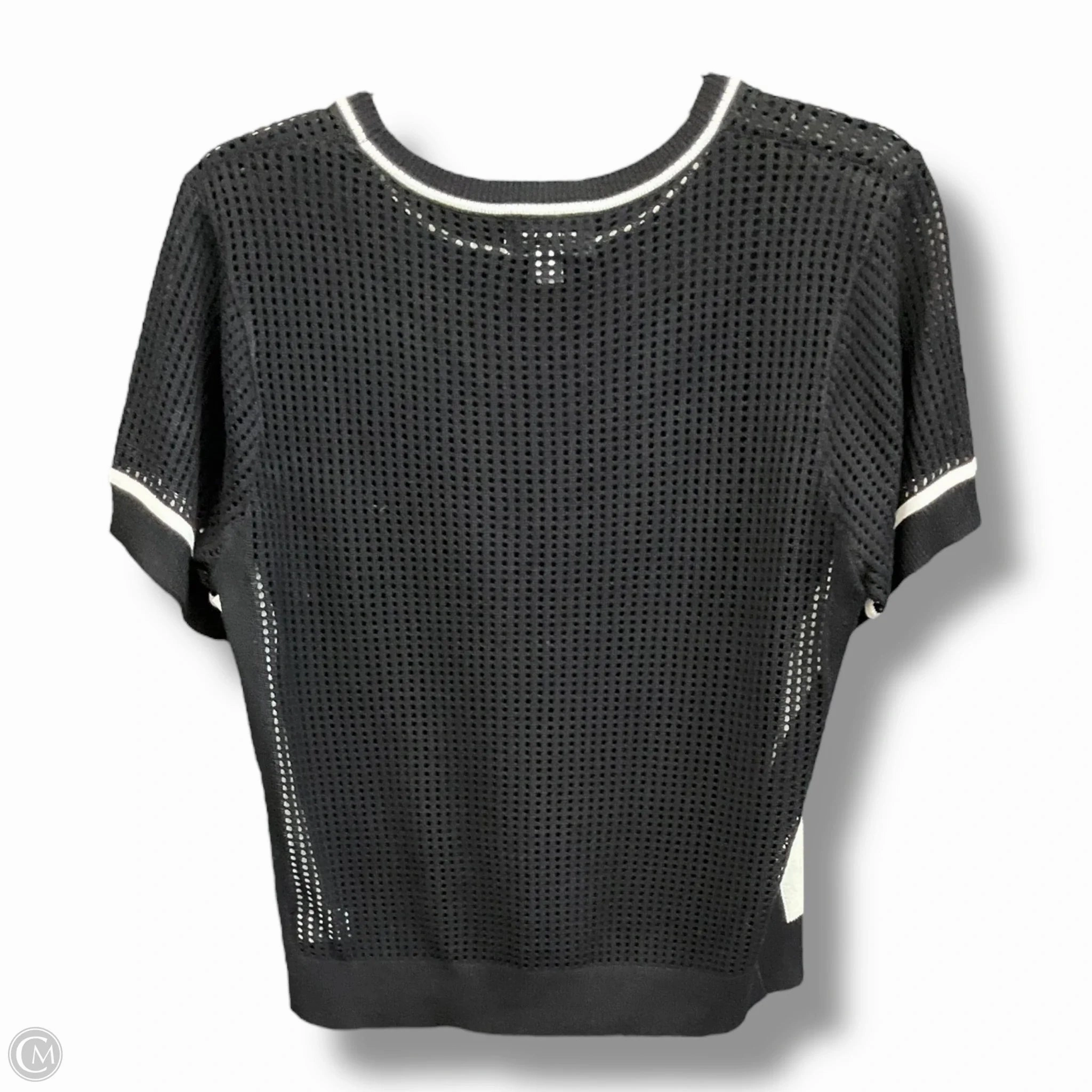Top Short Sleeve By Evereve In Black, Size: Xs Anti Static Treatment