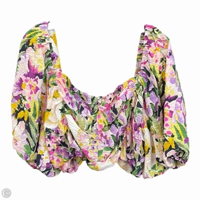 Top Short Sleeve By H&m In Floral Print, Size: Xxl Loose Tee