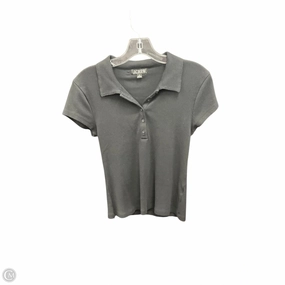 Top Short Sleeve By J. Crew In Black, Size: M Reinforced Seam Technique ButtonDownCollar