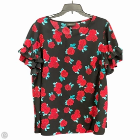 BondedShoulder HeatPressedLogos Top Short Sleeve By Lane Bryant In Floral Print, Size: Xxl