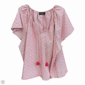 Top Short Sleeve By Lane Bryant In Striped Pattern, Size: 4x High Density Knit UltraSoft Lining
