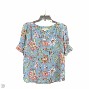Top Short Sleeve By Loft In Multi-colored, Size: Xs NonRestrictive Cut summer look