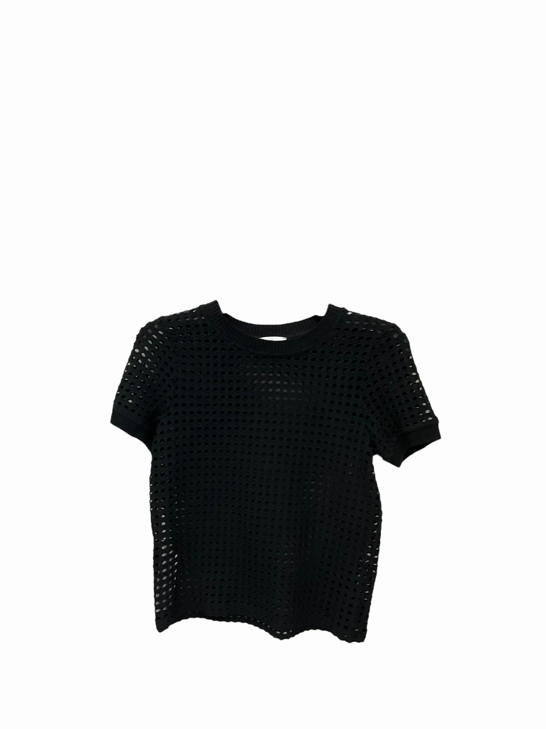 Architectural Tailoring Top Short Sleeve By Mng In Black, Size: S