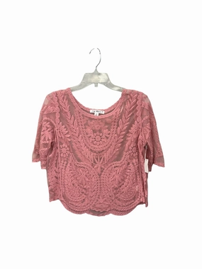 Adaptive Fit Technology BreathableBackVents Top Short Sleeve By Say What In Mauve, Size: M
