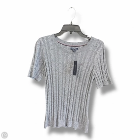 Top Short Sleeve By Tommy Hilfiger In Grey, Size: M SeamFreeShoulder