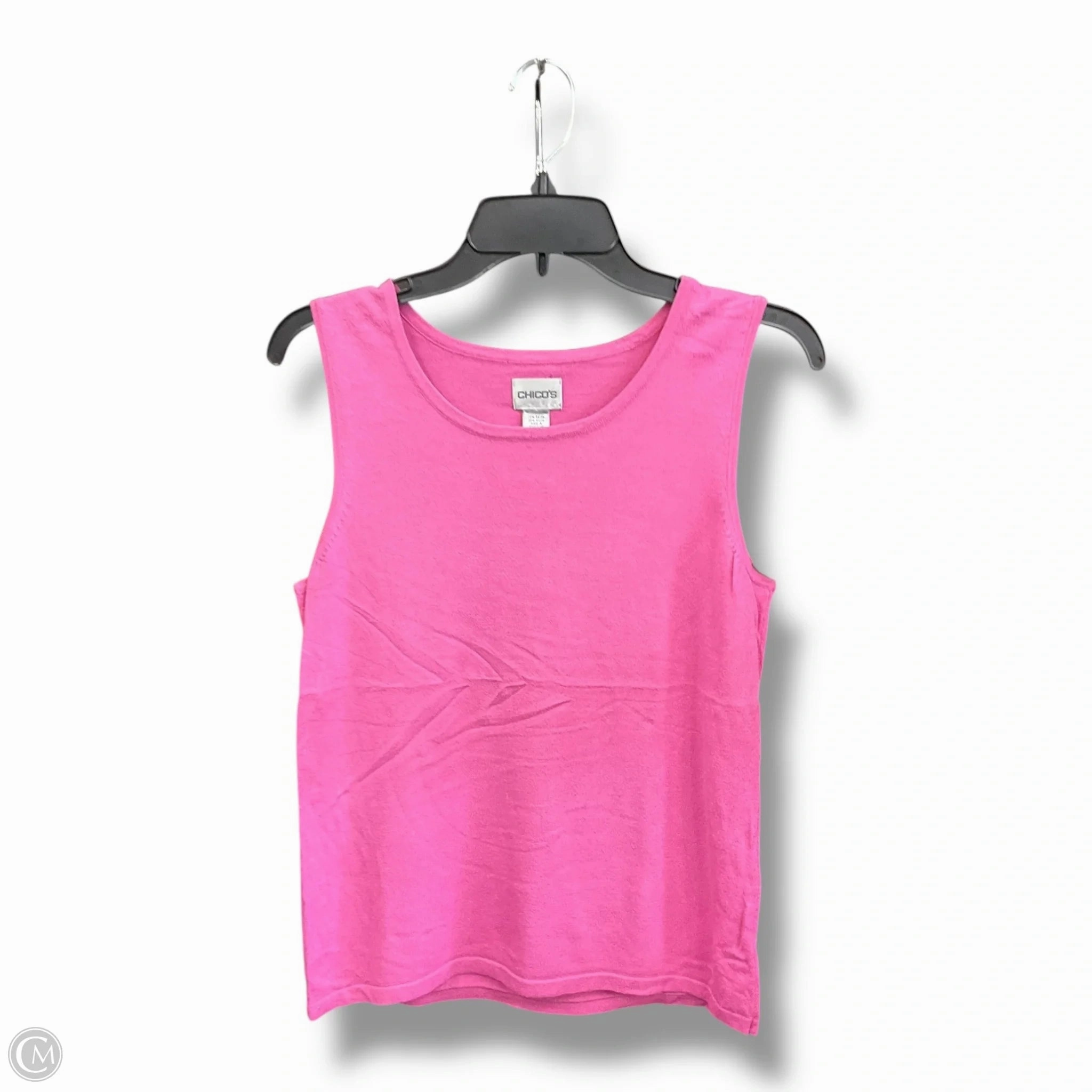 Top Sleeveless Basic By Chicos In Pink, Size: S Soft Inner Lining Flatlock Seam