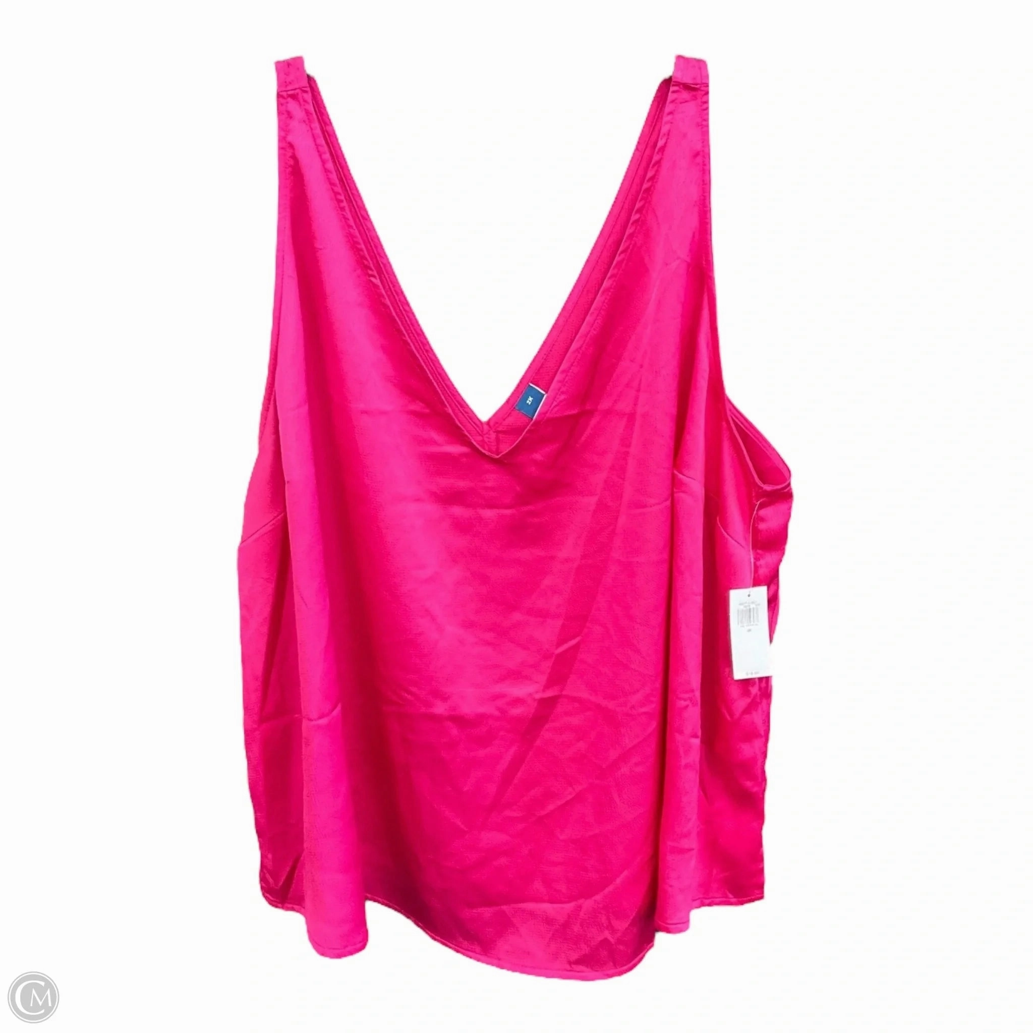 Reflective Safety Trim DurableReinforcement Top Sleeveless Basic By Old Navy In Pink, Size: 2x