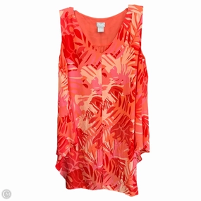 Top Sleeveless By Chicos In Multi-colored, Size: M AthleisureCompatible
