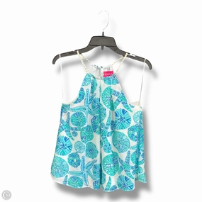 Top Sleeveless By Lilly Pulitzer In Blue, Size: S Sun Protective Fabric