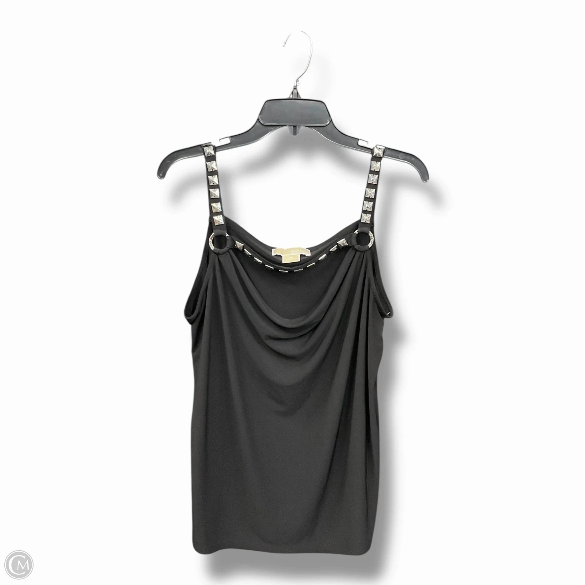 Weighted Hem Ergonomic Shoulder Shape Top Sleeveless By Michael By Michael Kors In Black, Size: 1x