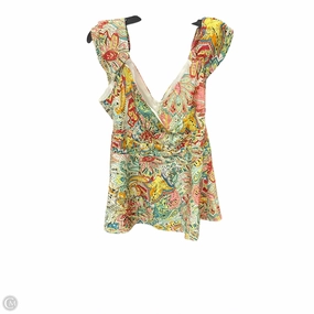 Top Sleeveless By Nanette Lepore In Multi-colored, Size: M Minimalist Aesthetic Casual Button-Down