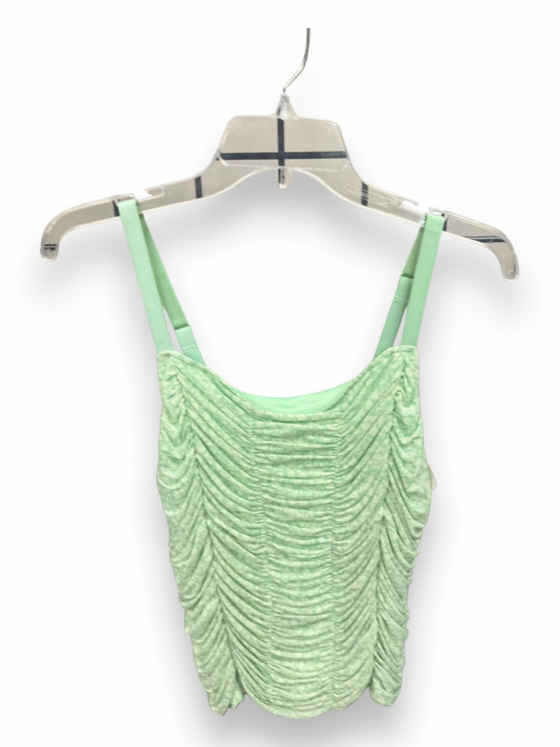 Elegant Blouse Wrinkle Free Weave Top Sleeveless By Torrid In Green, Size: L