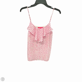 Top Sleeveless Designer By Lilly Pulitzer In Pink & White, Size: Xs Neutral Tone Stitching