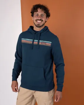 Winter Must-Have Wear Torn Stripe - Mens Pop Hoodie - Blue