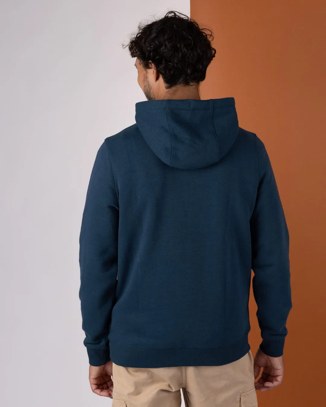 Comfort Waist Modern Comfort Torn Stripe - Mens Pop Hoodie - Blue