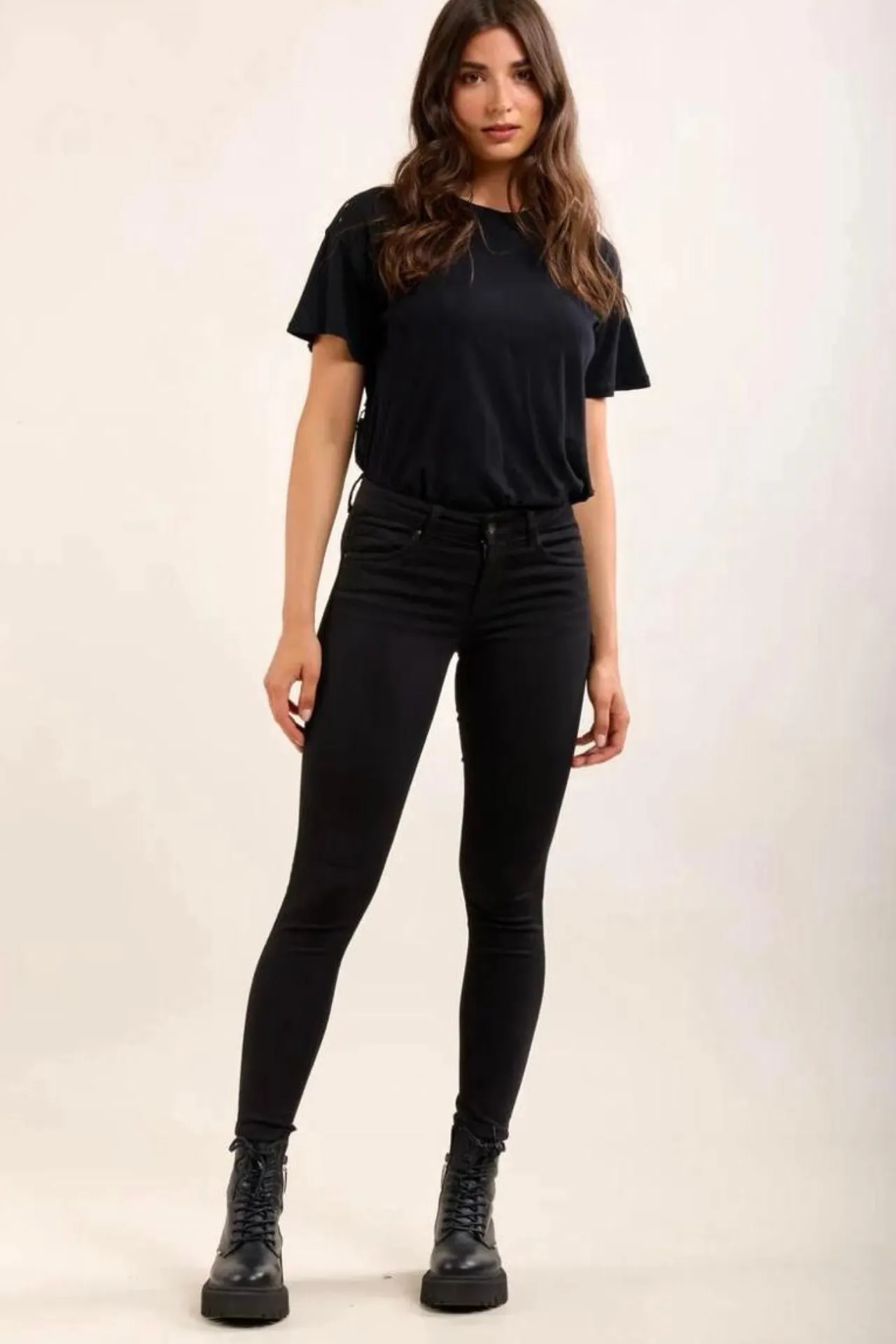Toxik Black Push Up Skinny Jean Fitted Style Eco Friendly Dye