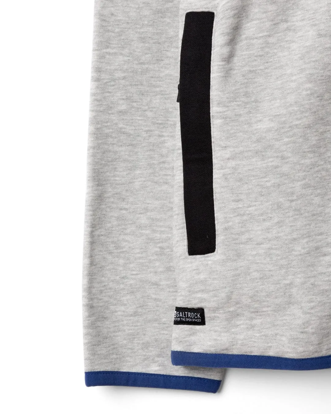 Track - Mens 1/4 Neck Sweat Shirt - Black/Grey Hypoallergenic Fiber