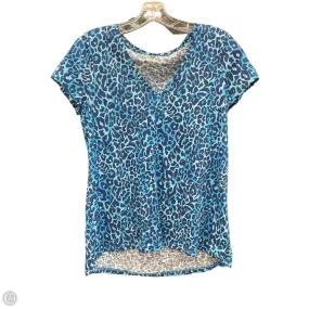 Top Short Sleeve Designer By Lilly Pulitzer In Blue, Size: S Roomy Design windproof