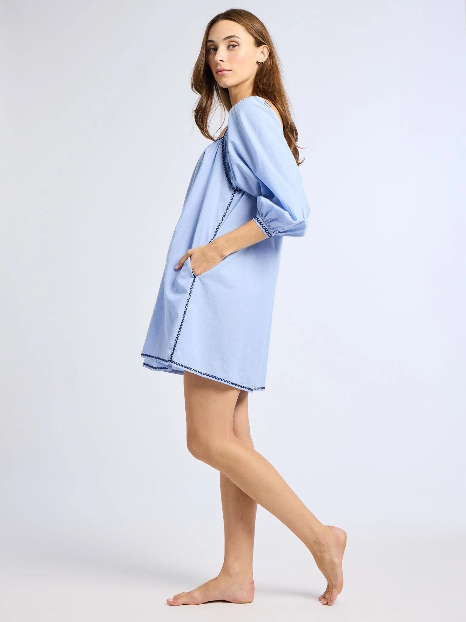 Alma Dress in Ciel Tailored-fit Quick-Dry