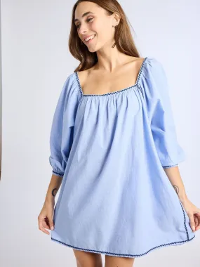 Alma Dress in Ciel Motion Light Anti-bacterial