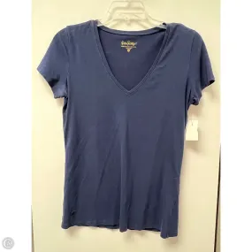 Fashion Ready Top Short Sleeve Designer By Lilly Pulitzer In Navy, Size: S
