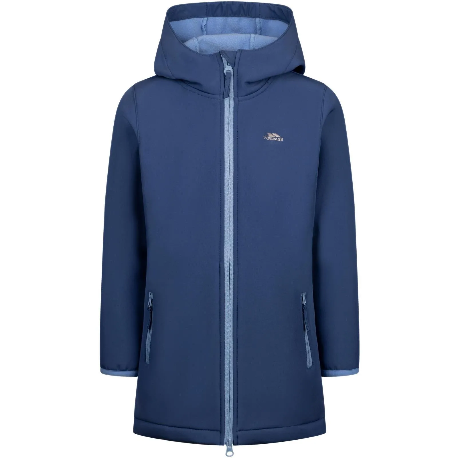 Drop Tail Hem Trespass Kids Brennagh Waterproof Softshell Jacket
