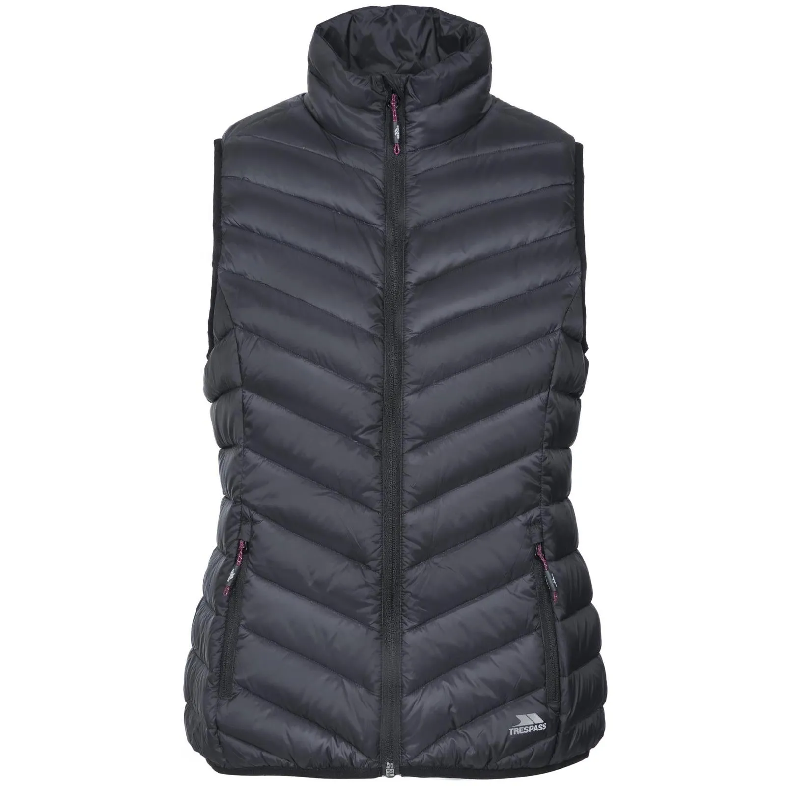 Slim Tailored Layered Hem Design Trespass Womens Giana Down Gilet Jacket