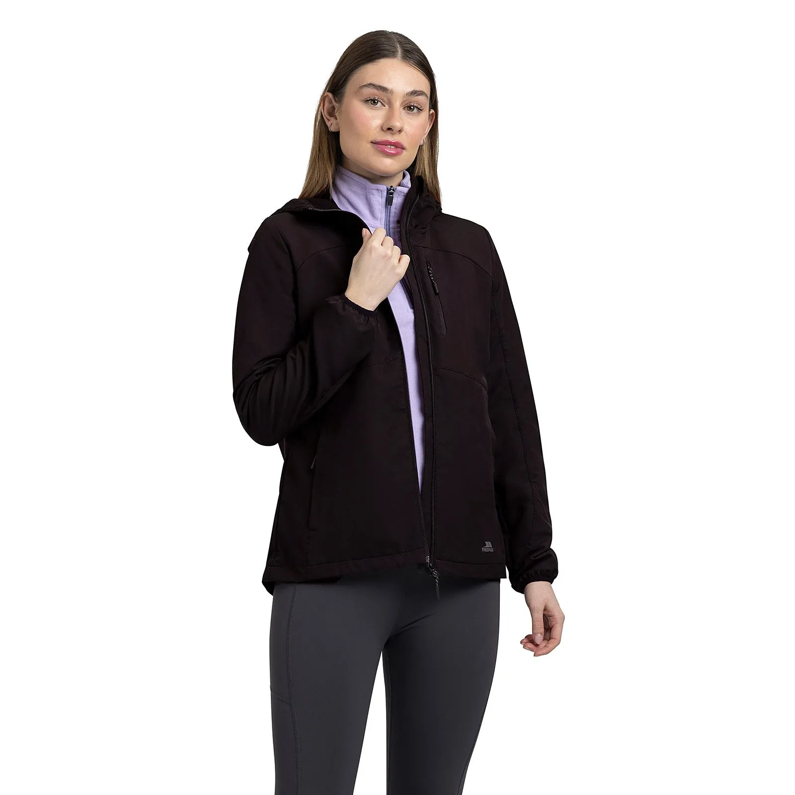 Low Profile Collar Teflon Coated Trespass Womens Kalady Breathable  Waterproof Jacket
