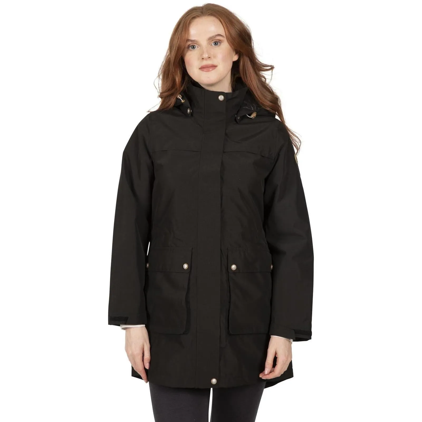 Two Tone Design Easy Movement Cut Trespass Womens Lyrics Longer Length Quilted Jacket