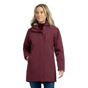 High Visibility Trims Laser Cut Vents Trespass Womens Risha Fleece Lined Waterproof Jacket