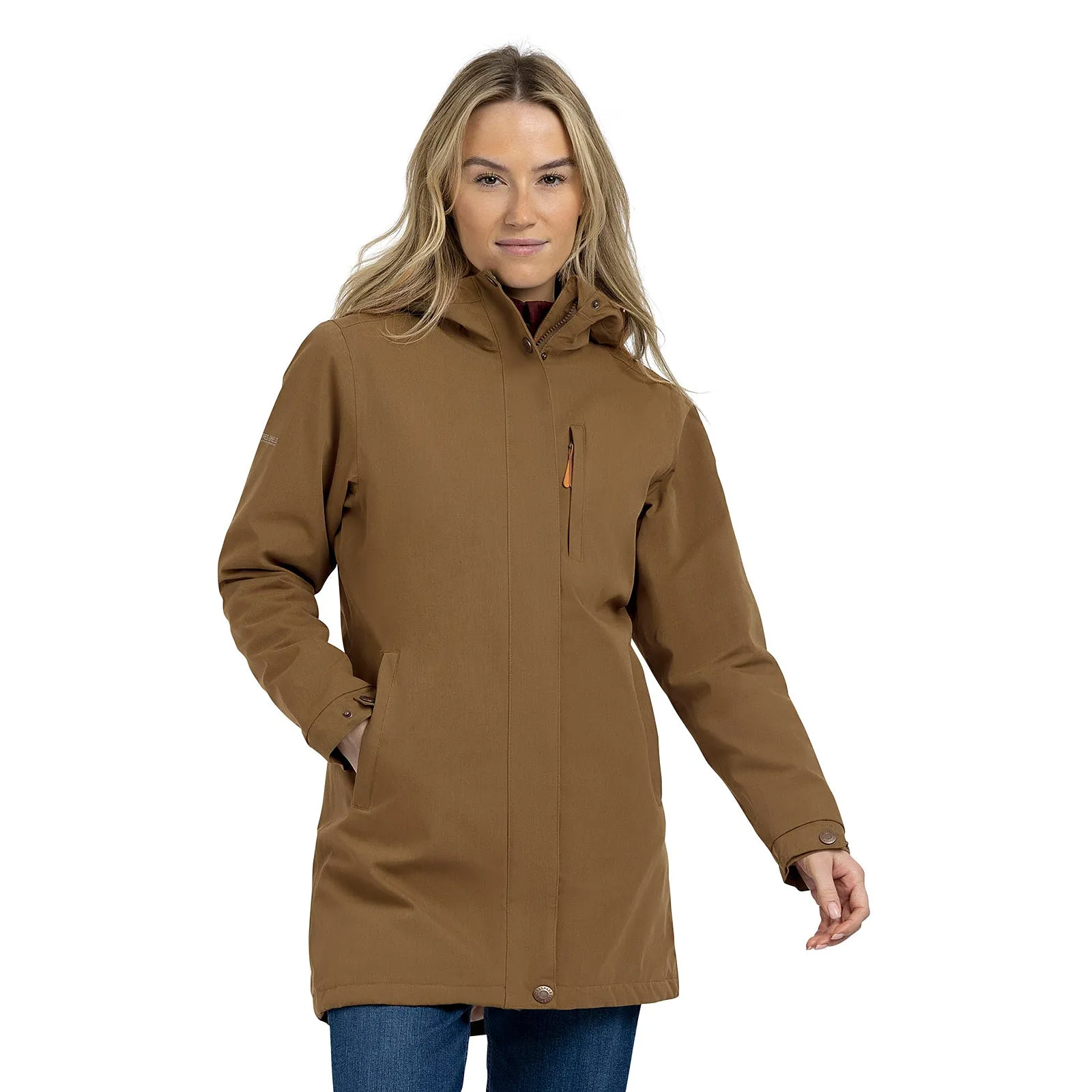 Clean Minimal Look Trespass Womens Risha Fleece Lined Waterproof Jacket