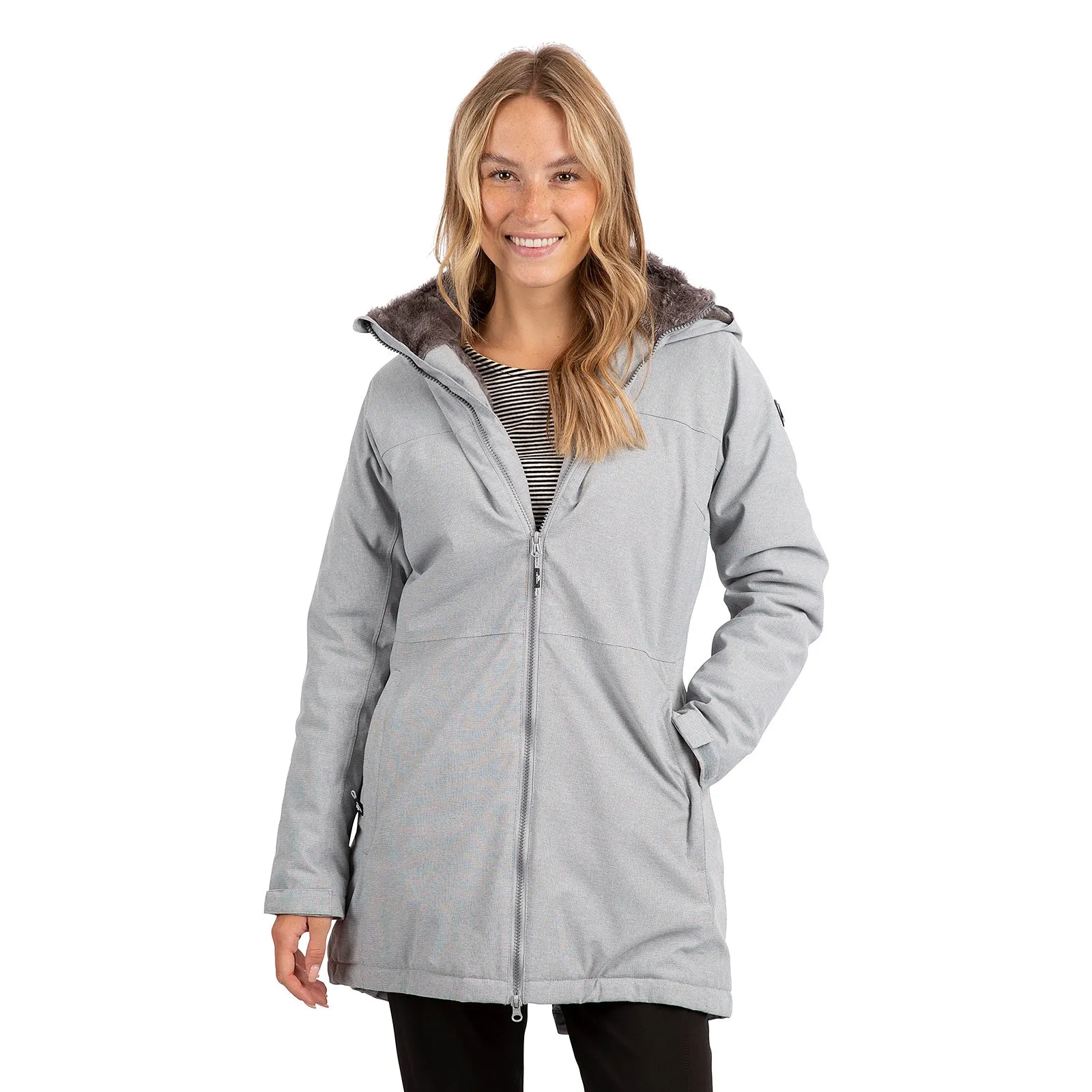 Trespass Womens Wintry Fleece Lined Waterproof Jacket Waterproof Zipper