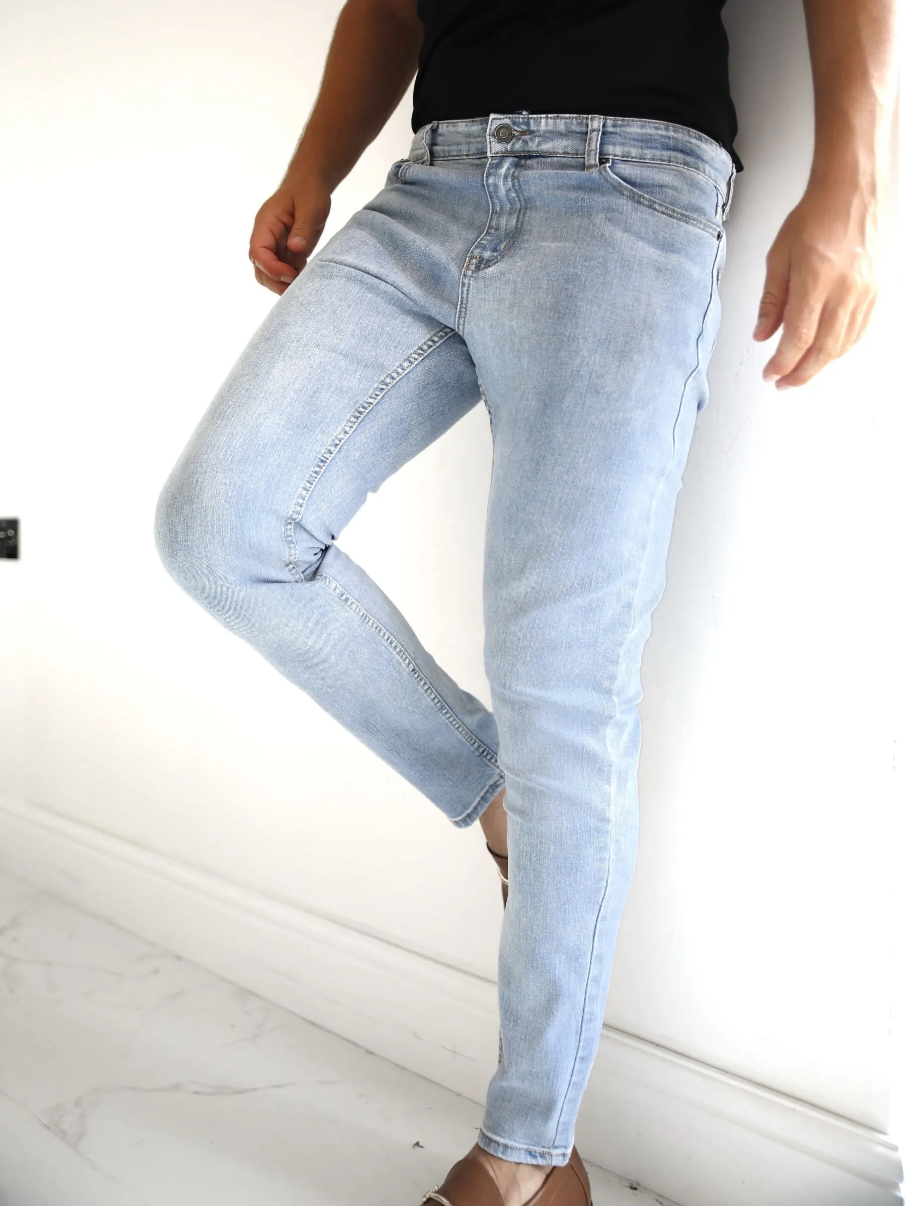 Vol. 9 Slim Jeans - Light Blue Waterless Wash Technology